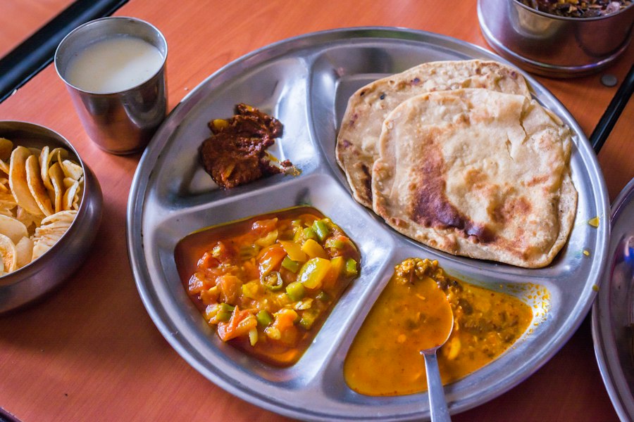 Indian vegetarian meal